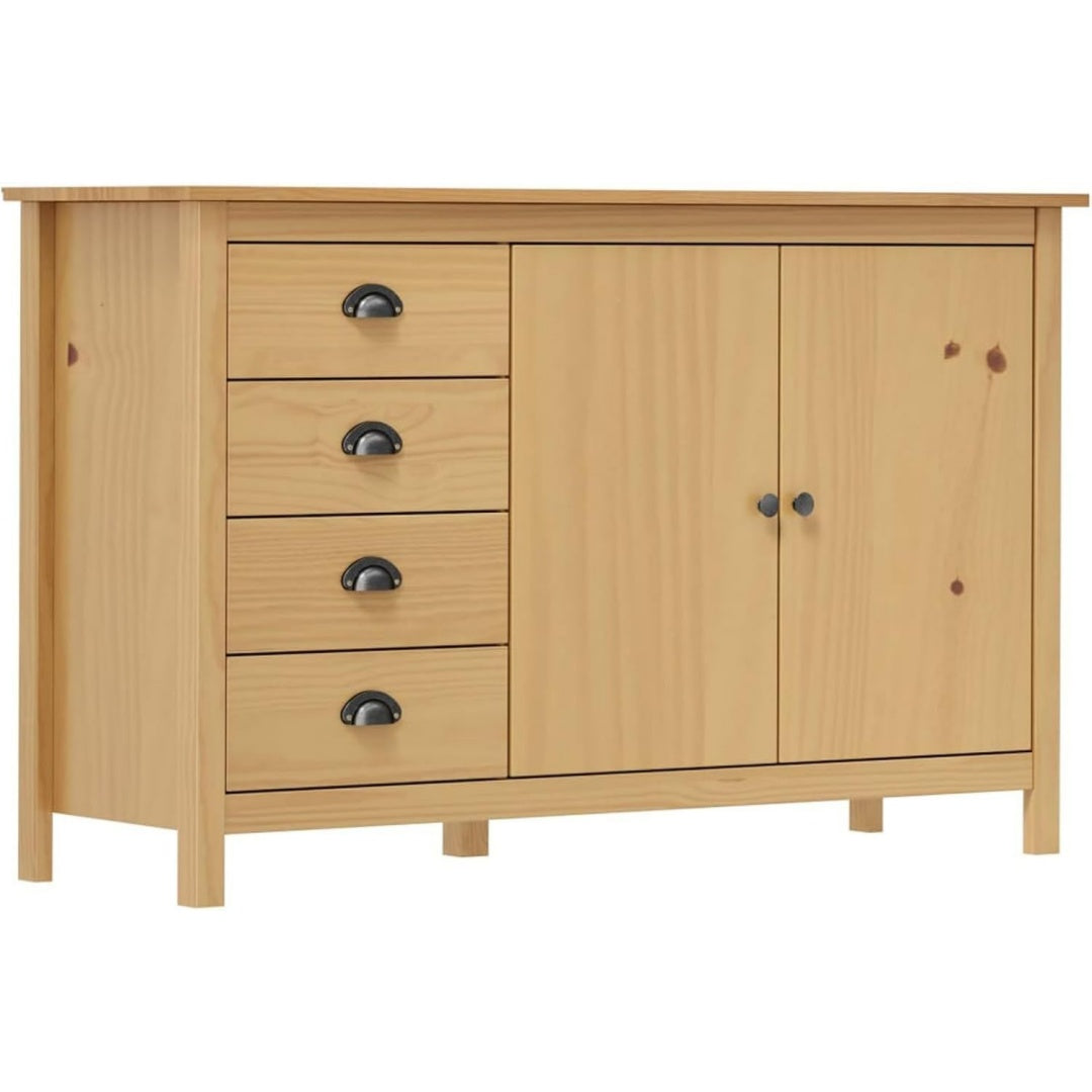 Sideboard mit den Massen 130 x 40 x 80 cm in Naturbraun