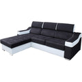 Sofa aus Kunstleder mit einer Schlaffunktion
