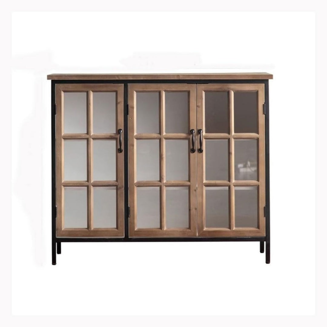 Das Sideboard nimmt mit 109.5 x 38 cm Gestalt an
