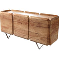 Sideboard aus Metall in Naturbraun