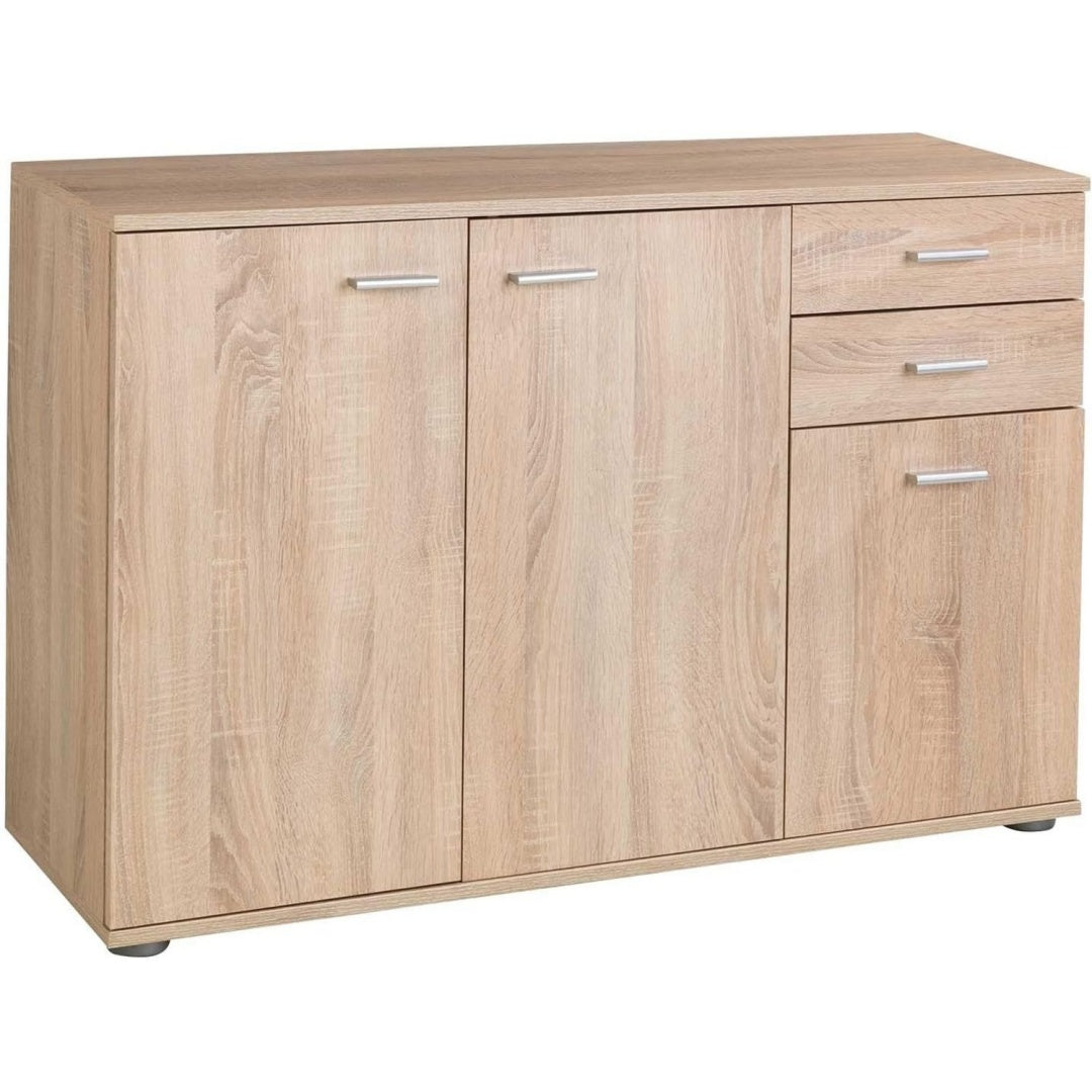 Schubladen treffen bei dem Sideboard auf 2 Schubladen