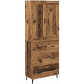 3 Schubladen an dem Hochschrank mit den Massen 69.5 x 34 x 180 cm