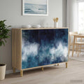 Das Sideboard misst 102 x 33 x 75 cm