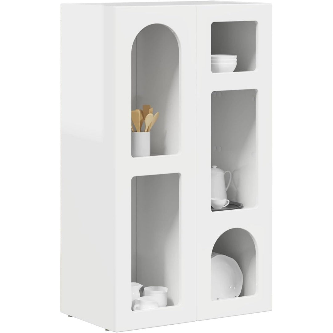 Das Sideboard misst 59 x 35 x 100.5 cm in Weiss