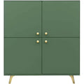 Sideboard mit matten Oberflaechen, Schubladen und geschlossenem Stauraum