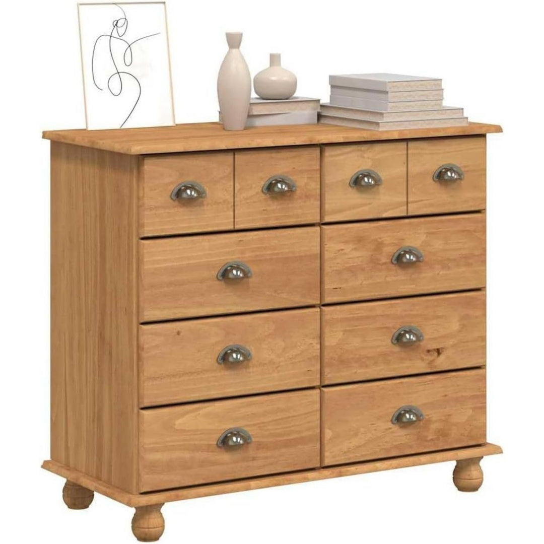 Das Sideboard nimmt mit 91 x 40 x 79 cm Gestalt an