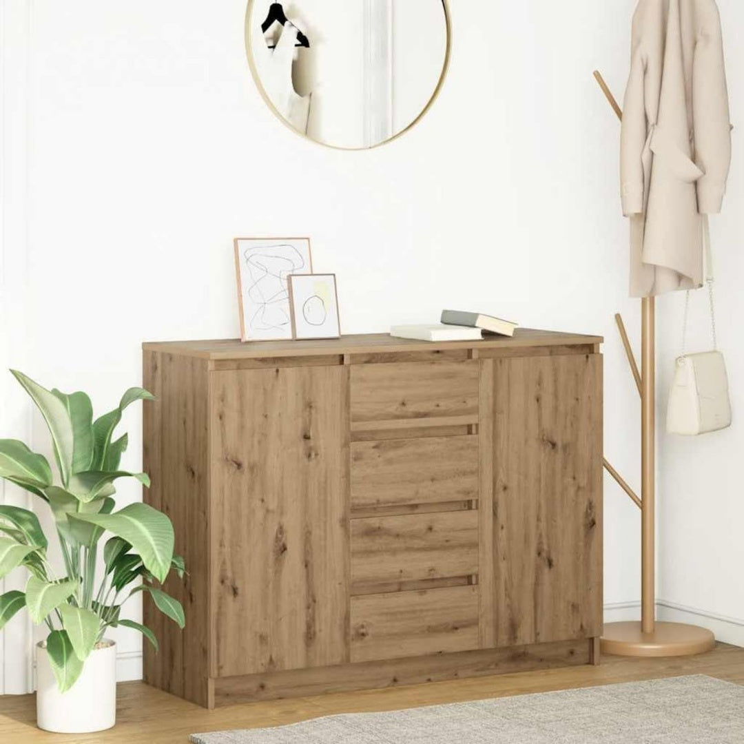 Sideboard mit den Massen 100.5 x 35 x 76 cm in Eichenbraun