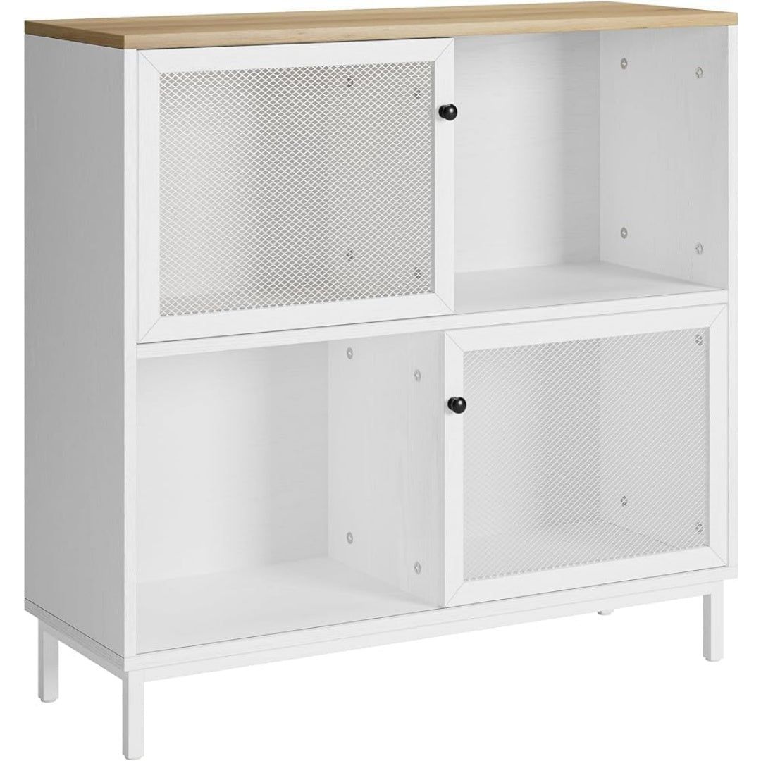 Sideboard mit Flechtoptik und Schiebetueren