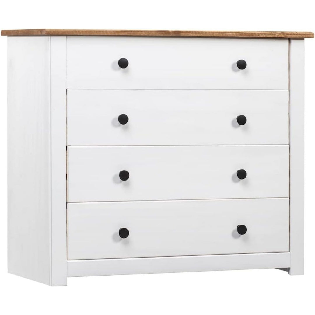 Sideboard mit den Massen 80 x 40 x 73 cm in Weiss